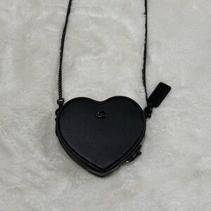 COACH Heart Crossbody Bag 14 Black